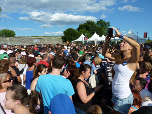Bon Jovi show at the Festival d'été de Québec on the plains of Abraham, Quebec, Canada (July 9, 2012)